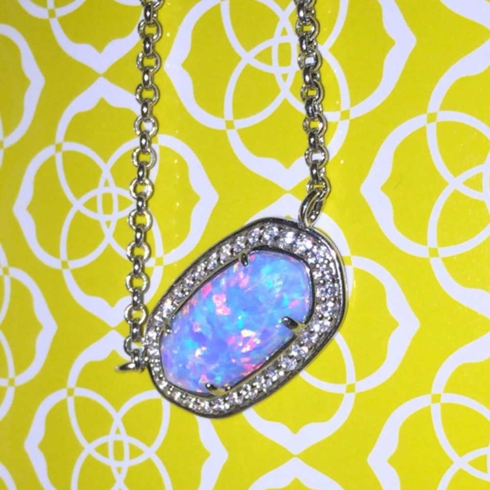 Kendra Scott eloise pendant necklace blue kyocera opal